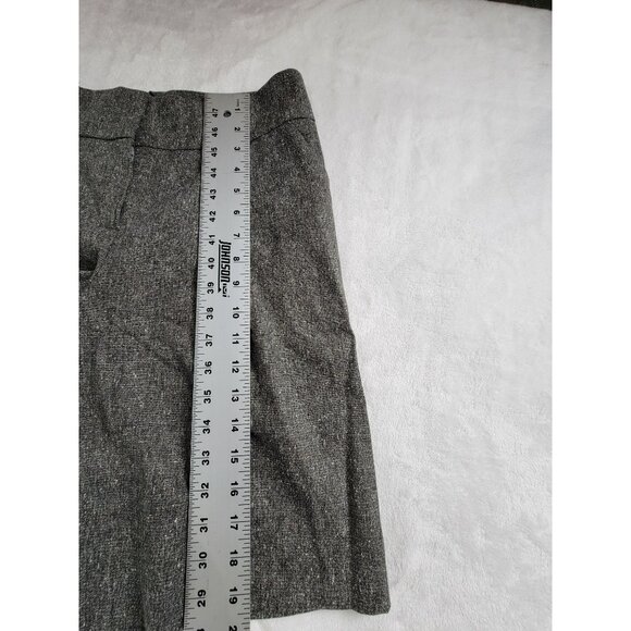 Boston Proper Women's Tweed Pleated Front Mid Rise Casual Shorts Gray 6 NEW - Picture 9 of 9